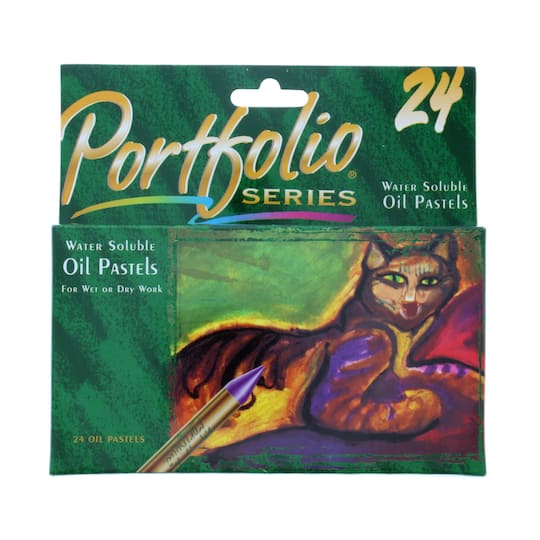 Crayola&#xAE; Portfolio&#xAE; Series 24 Color Water-Soluble Oil Pastels